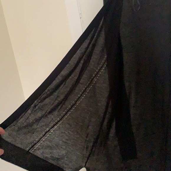 Black Open-Front Cardigan - Picture 3 of 4